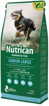 NutriCan Junior Premium, alimento per giovani cani di taglia grande 15 kg