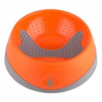 OH Bowl® Ciotola per l'igiene orale dei Cani Arancione Taglia L