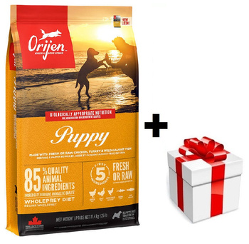 Orijen Cane cucciolo 11.4kg + sorpresa per il cane GRATIS