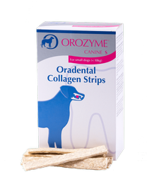 Orozyme Oradental Collagen Strips Tamponi di pulizia al collagene per cani S 224g