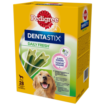 PEDIGREE® DentaStix™ Daily Fresh - alimento complementare al gusto di pollo per cani di taglia grande - 4x270g