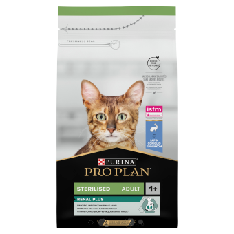 PRO PLAN Sterilised Renal Plus per gatti ricco di coniglio 1,5 kg