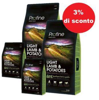Profine Light Agnello & Patate 2x15 kg - 3% di sconto in un set