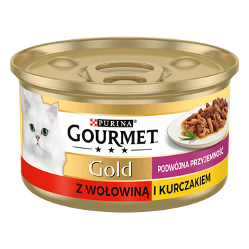 Purina Gourmet Gold con manzo e pollo in salsa 85g