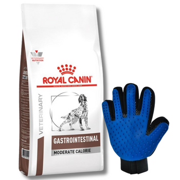 ROYAL CANIN Gastrointestinal Moderate Calorie 15kg + Guanto di pettinatura GRATIS