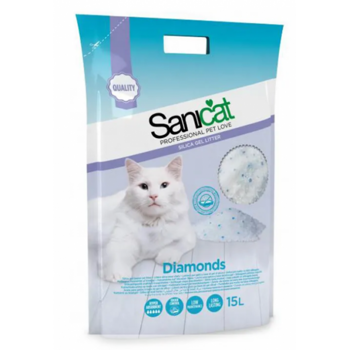 SANICAT Diamonds Lettiera per gatti in silicone  15l