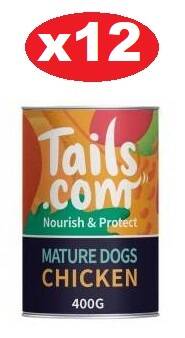 Tails.com Nourish & Protect Cane Maturo Pollo 12x400g - di sconto in un set