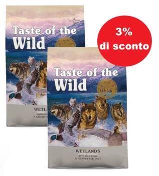 Taste Of The Wild Wetlands 2x12,2kg - 3% di sconto in un set