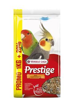 VERSELE-LAGA Big Parakeets - cibo per pappagalli/ninfe di media taglia, inseparabili 1kg + 200g GRATIS !!!