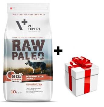 VETEXPERT Raw Paleo Adult Medium 10kg + sorpresa per il cane GRATIS